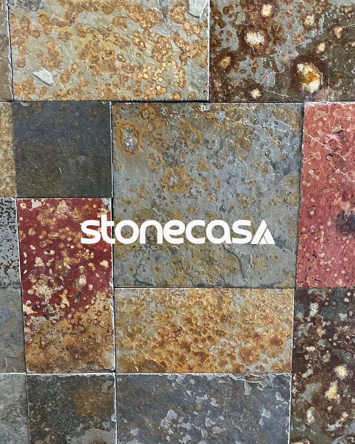 Mosaico Filetes Ardósia Ferrugem Mosaico Filetes Ardósia Ferrugem
